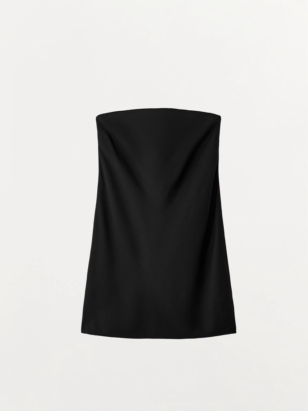 Zara Black Strapless Mini Dress